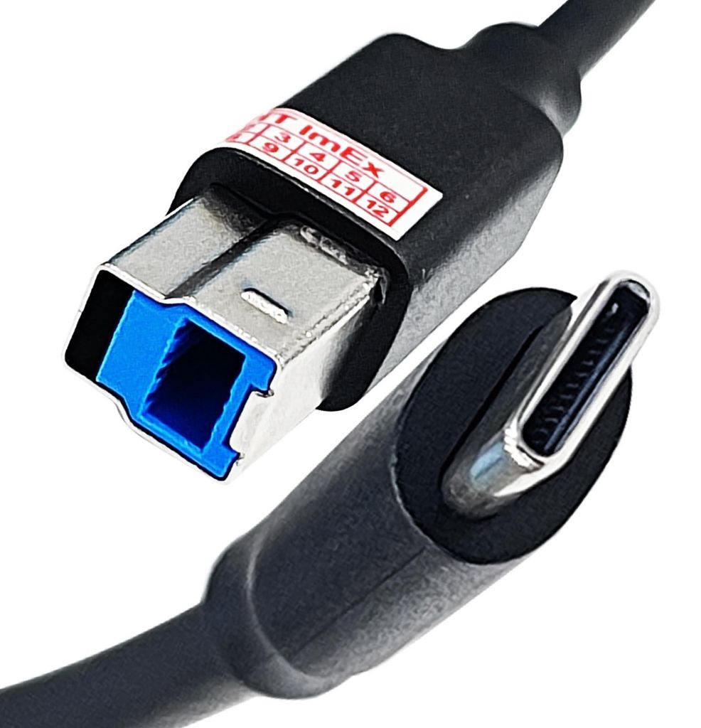 1m USB Kabel USB-C-Stecker auf B-Stecker 3.0 für Lenovo Dock Docking Station