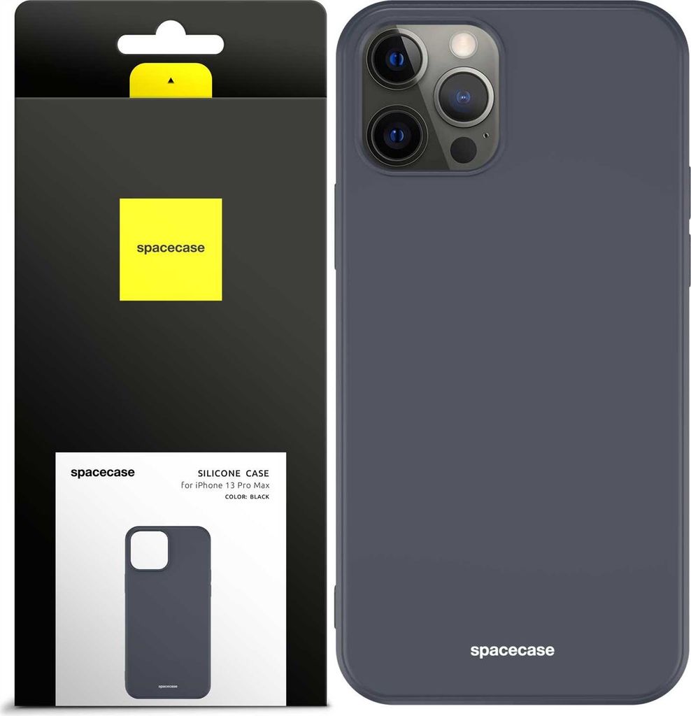 Spacecase Silikonhülle iPhone 13 Pro Max schwarz