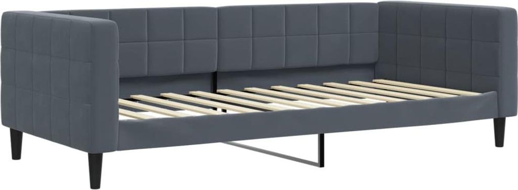 vidaXL Tagesbett Dunkelgrau 90x200 cm Samt Produktbild 
