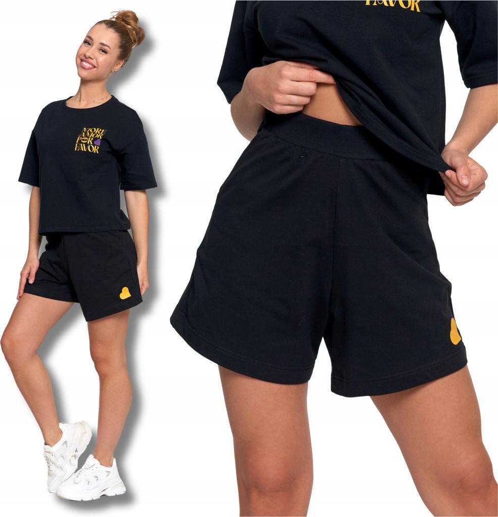 Damen Shorts Locker Hohe Taille Stilvoll MORAJ S