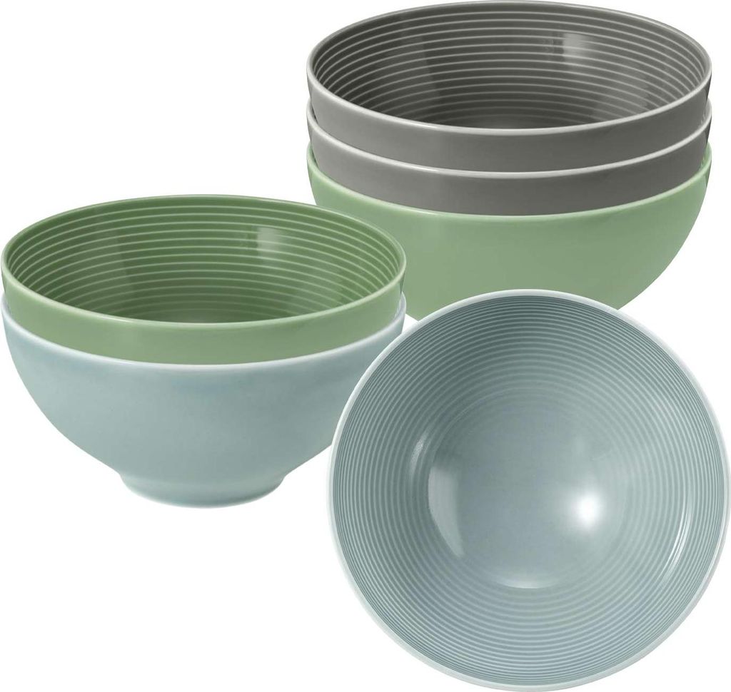 Seltmann Weiden Beat Color Glaze Müslischale ø 15,7 cm 6er Set Gemischt