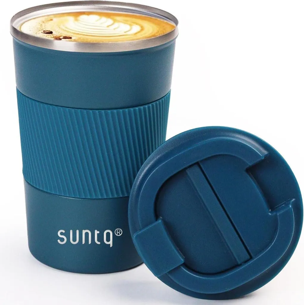 SUNTQ Tazza Termica 510ml Acciaio Inox: Caffè Caldo come al Bar