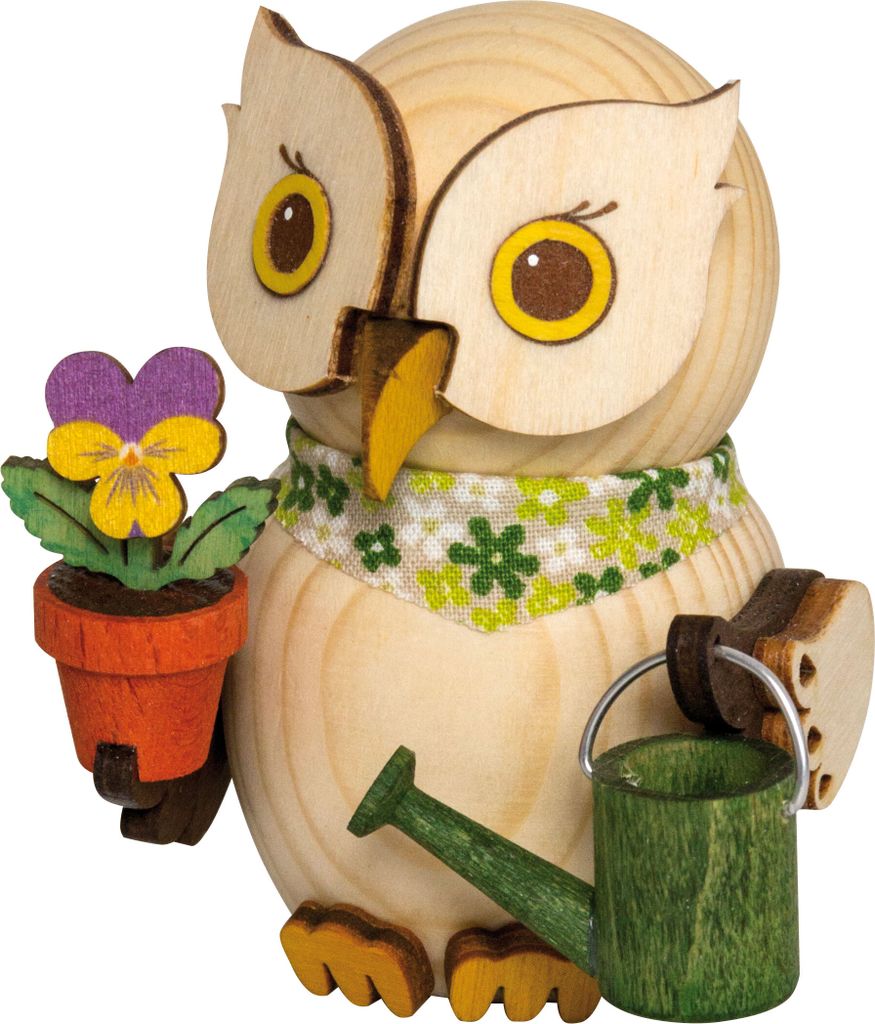 Drechslerei Kuhnert - Mini-Eulen aus Holz - Gärtner - ca. 7 Produktbild 