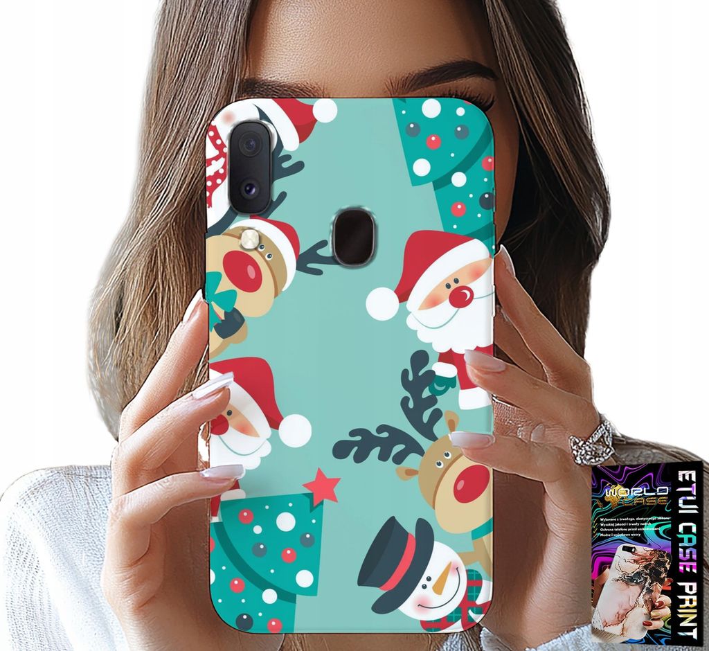 Hülle Für Samsung Galaxy A40 - Weihnachten, Rentier, Schneemann Weihnachtsdesigns