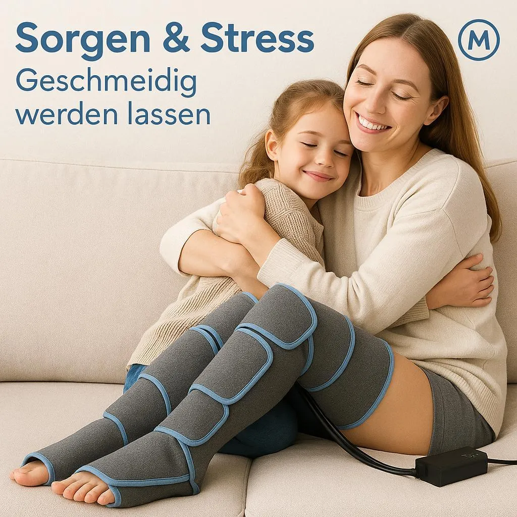 Masseur de jambes compression 360 avec réglage d'intensité de pression