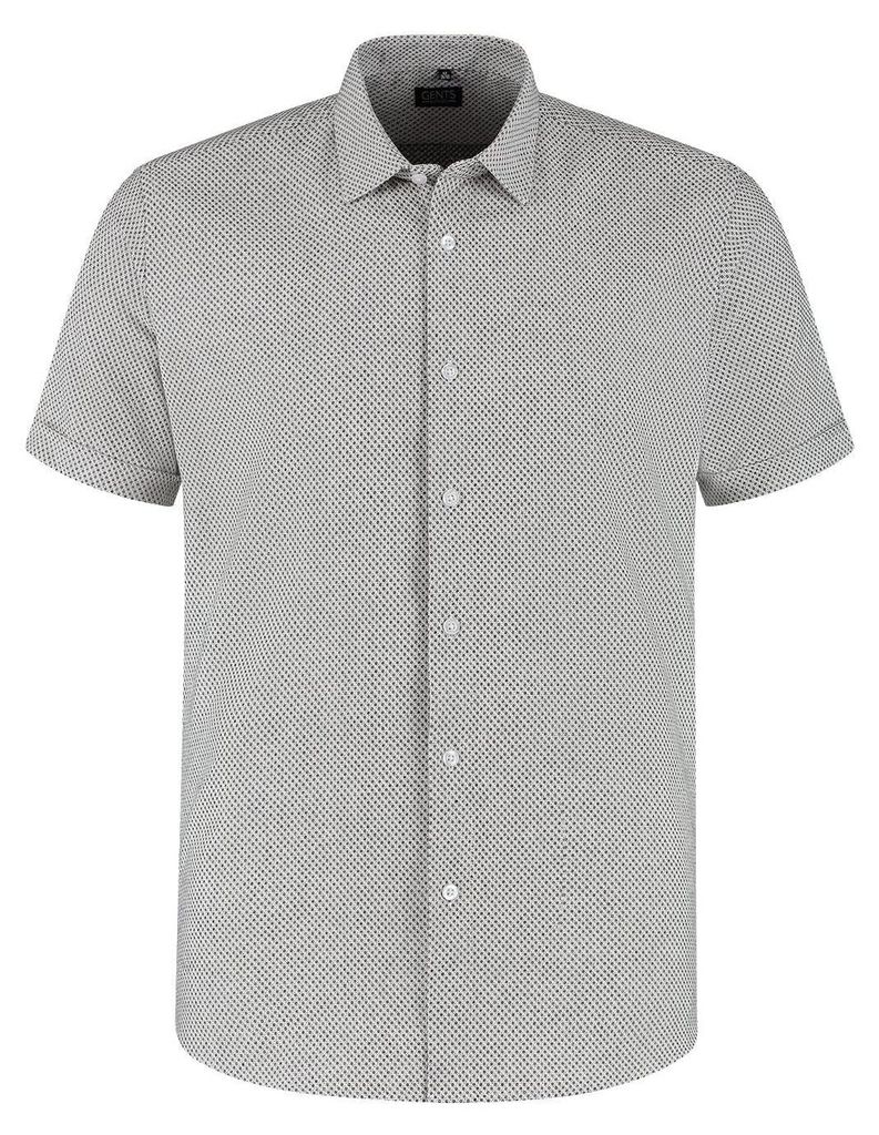 GENTS - Kurzarm Strickfigur Weiß - Linen, Baumwolle, Seide - Weiß - Größe XL/XL 43/44
