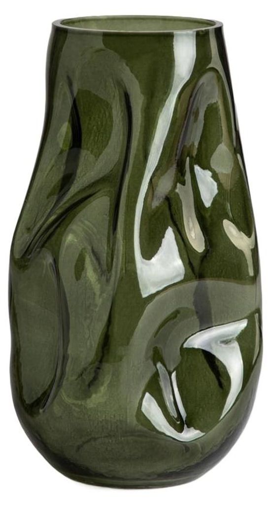 HOMLA EVARA-Vase, skleněná váza, zelená, 16 x 27 cm Obrázek produktu 