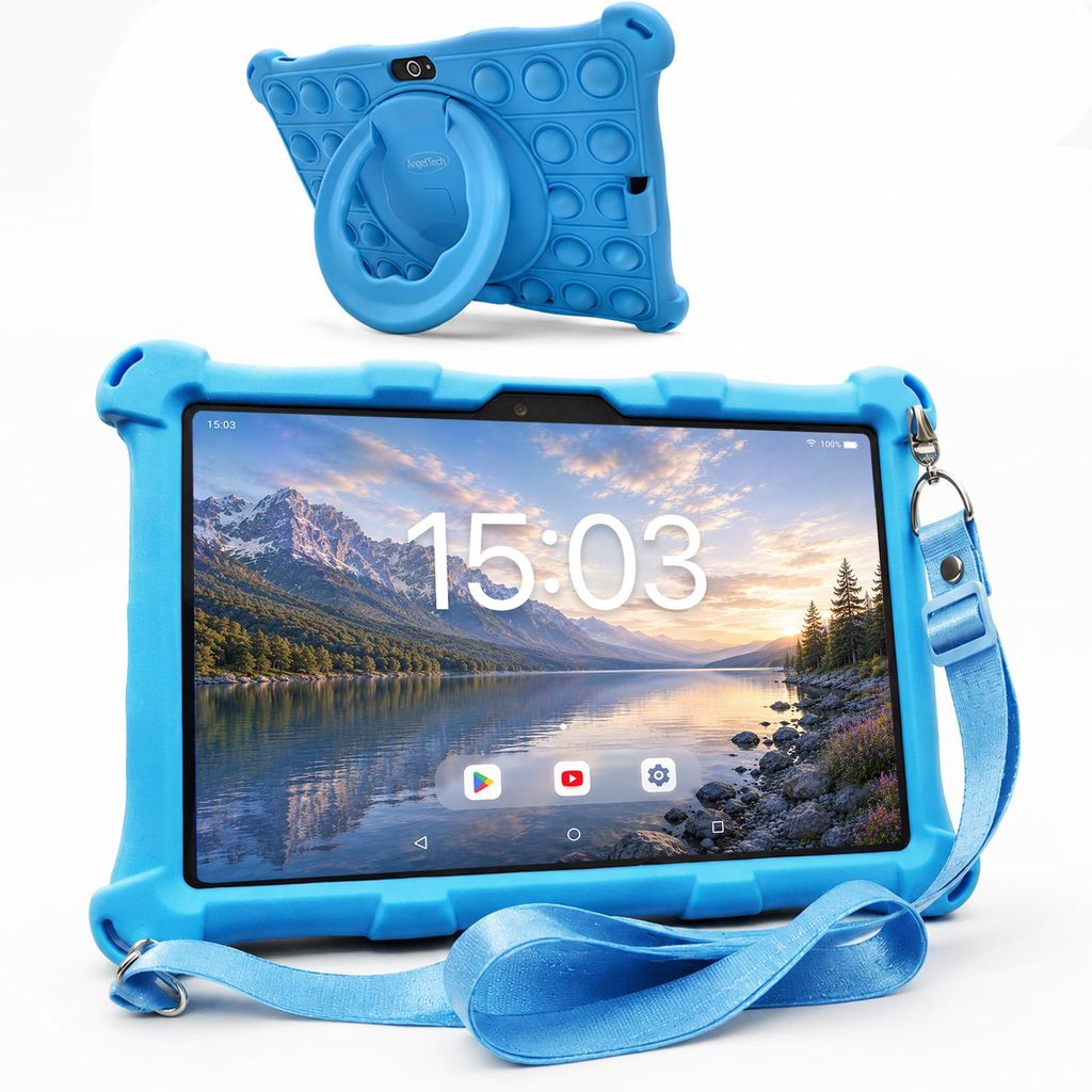 AngelTech Kindertablet XL - Android 14 - 3+4 GB RAM - 32+64 Produktbild 