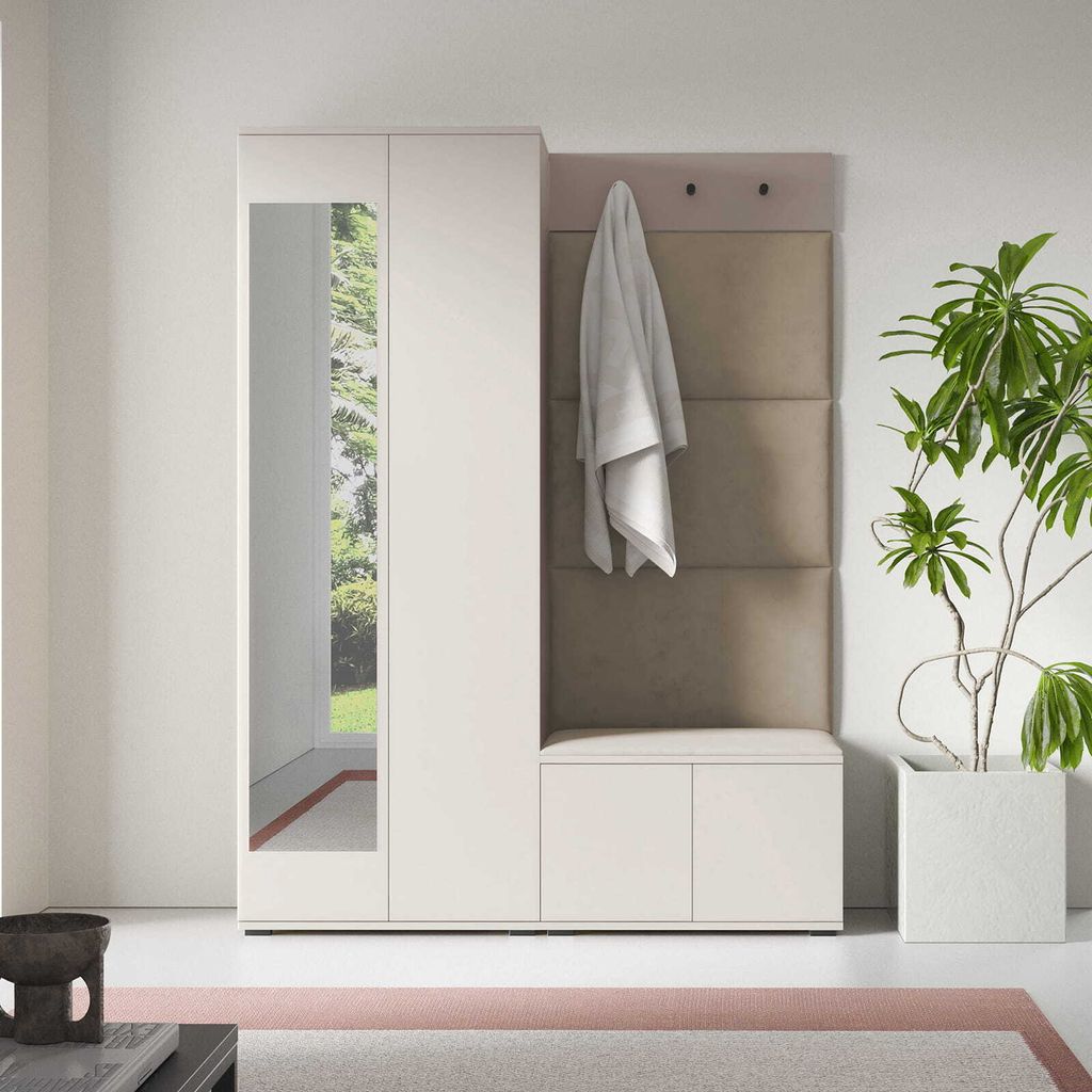 Garderoben-Set Napoli Version 3: Kleiderschrank mit Produktbild 