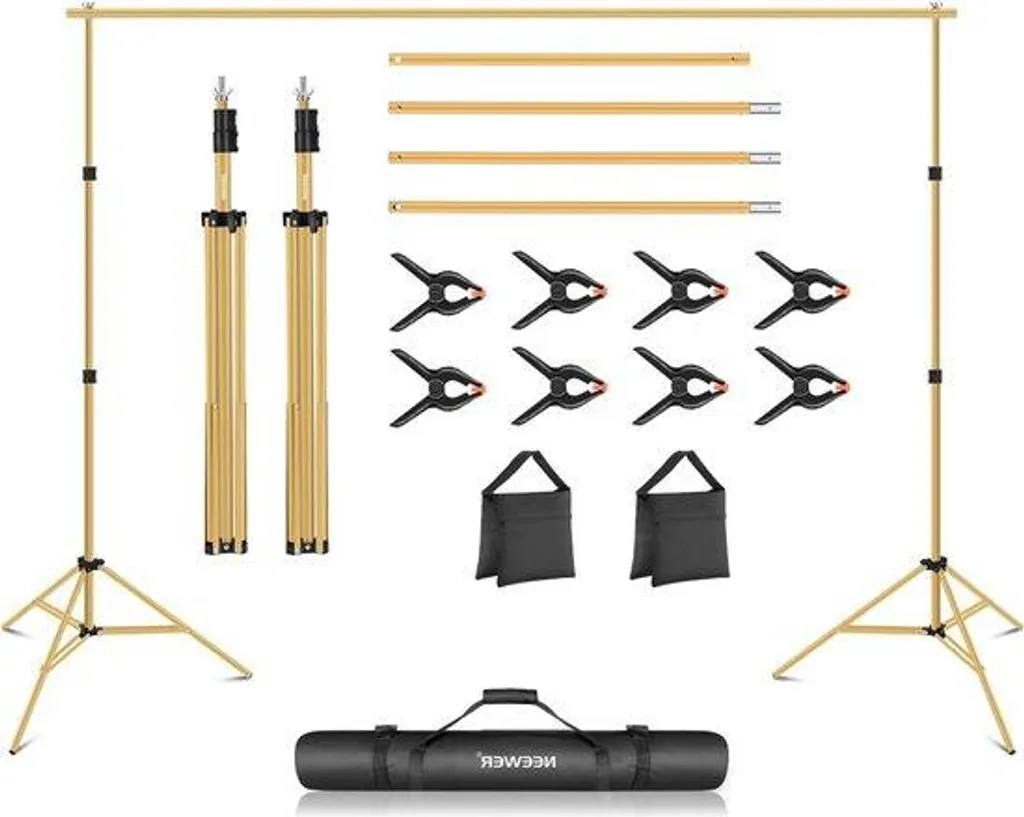 Structure de Fond de Studio Réglable 3m x 2m pour Portrait et Vidéo