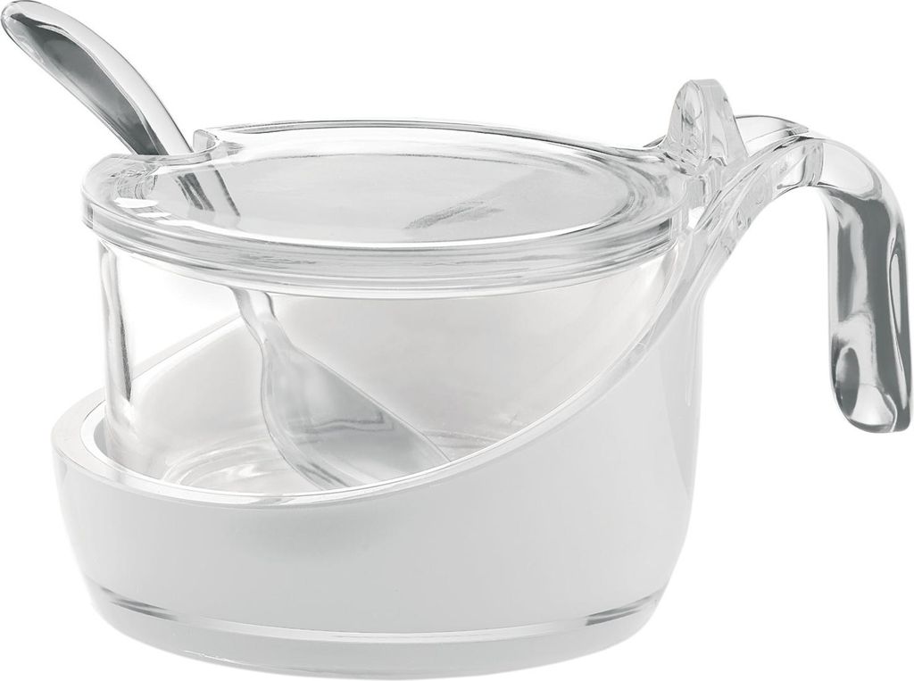 Guzzini Zweifarbiger Behalter F.Reibkaese/Loeffel, 24890000