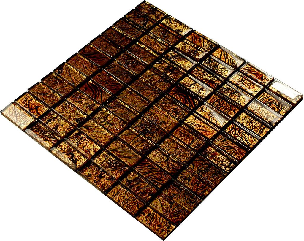 Mosaico in vetro marrone "BOROSSO BRICK", mosaico Immagine del prodotto 