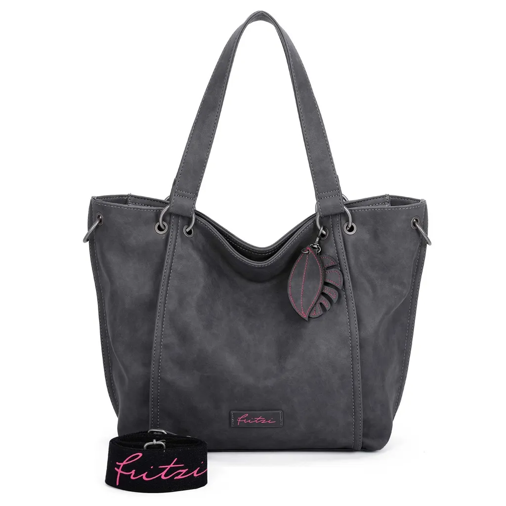 Sac Shopper Fritzi aus Preußen Eco Fritzi02 Anthrazit Bandoulière