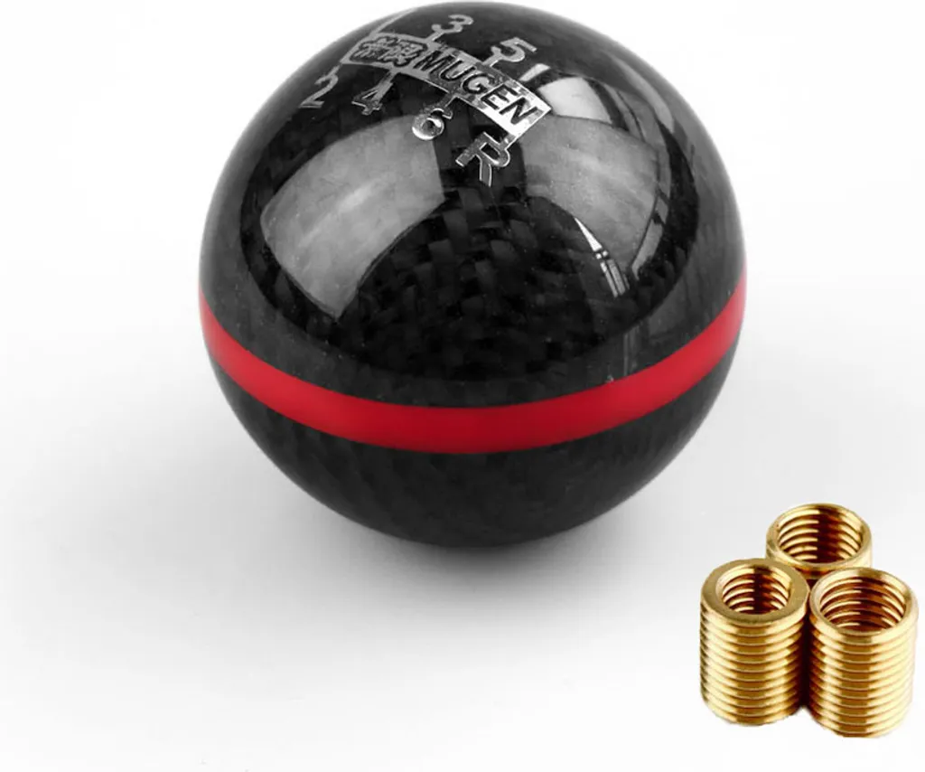 Pomello 6 Marce Real Carbon Fiber Universale Bordo Blu MT