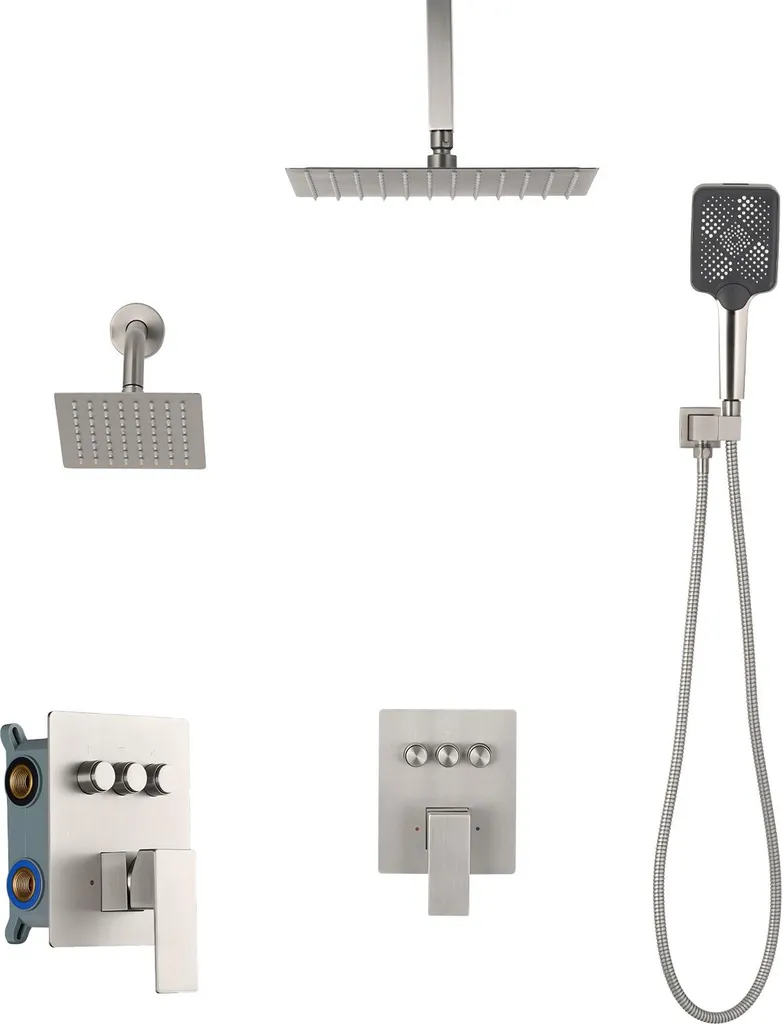 Kit de Douche Anti-Calcaire et Robinetterie Laiton Haute Qualité