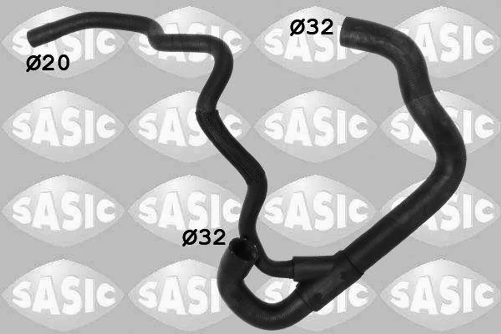 SASIC 3406253 Tubo radiatore OE 1386712 compatibile con C-Max, Focus