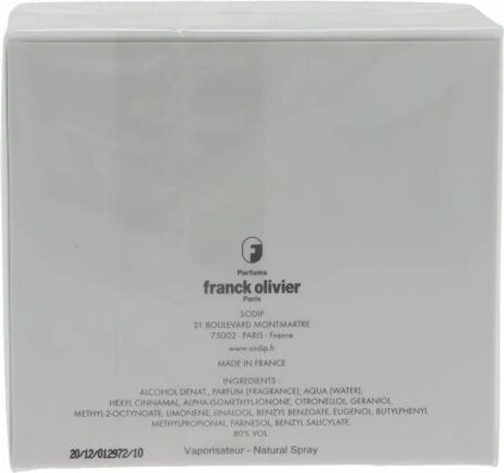 Franck Olivier Eau de Parfum pour Femme 75 ml - Parfum Chic Classique