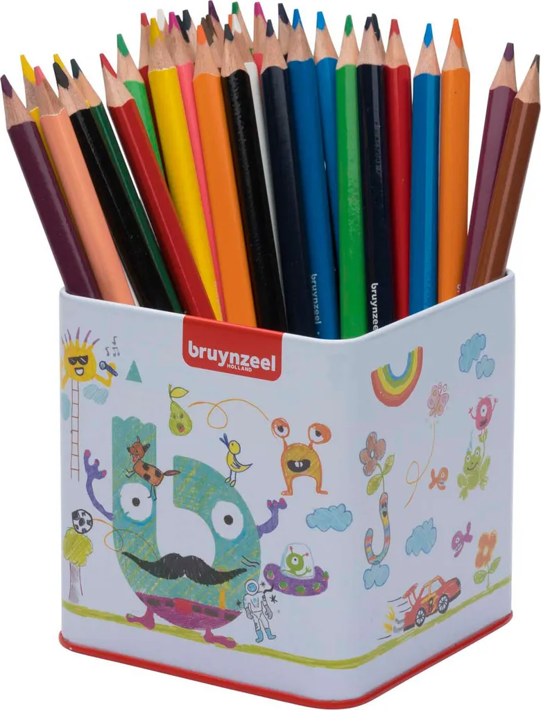 Matite tricolori Bruynzeel Blik con 48 colori