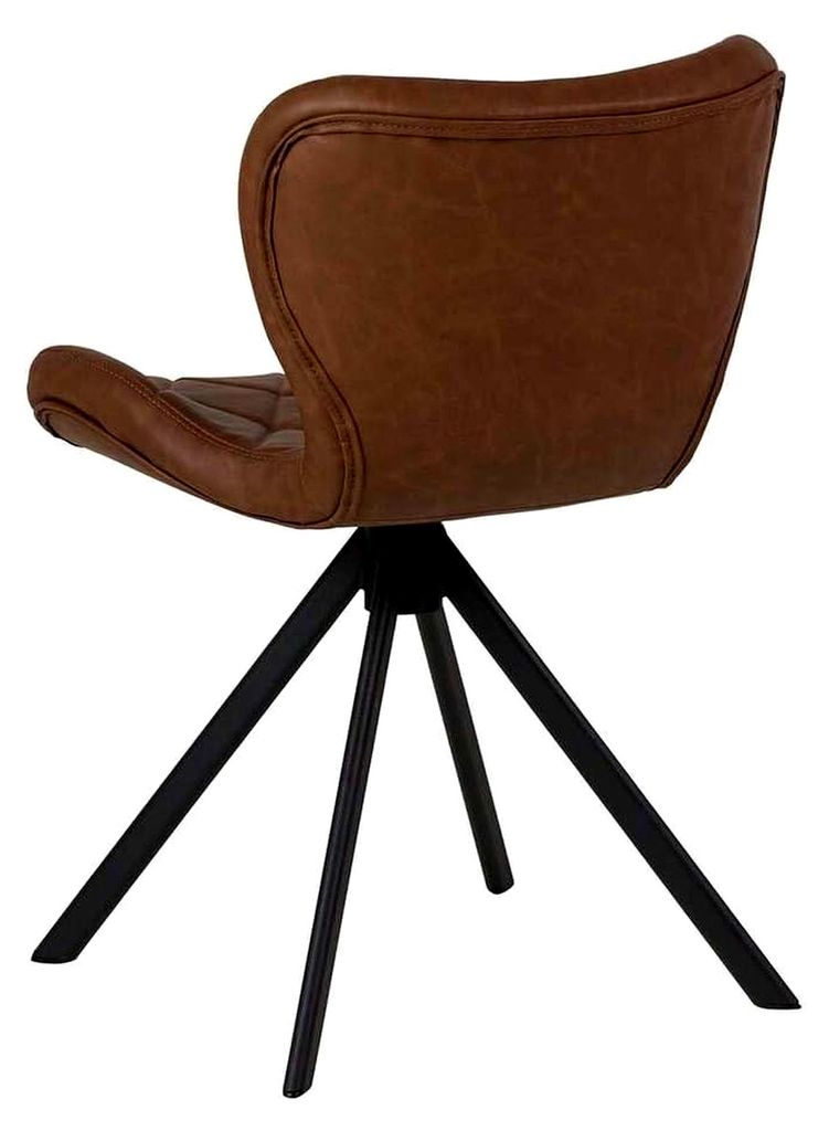Brauner Stuhl mit verstellbarer Höhe, 71x65x112/120 cm