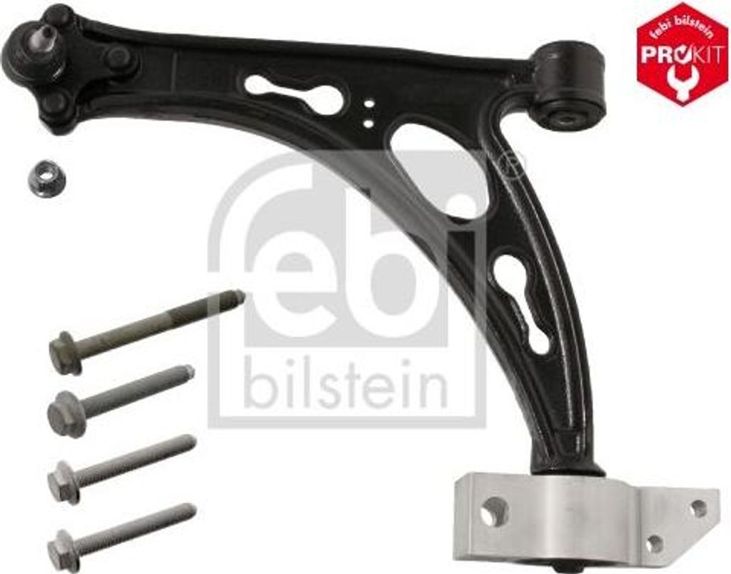 FEBI BILSTEIN 40103 Querlenker, Radaufhängung OE 1K0407151AC kompatibel mit A3 8P, Touran, Scirocco, Jetta, Golf VI, Golf V, Golf Plus, EOS, Caddy...