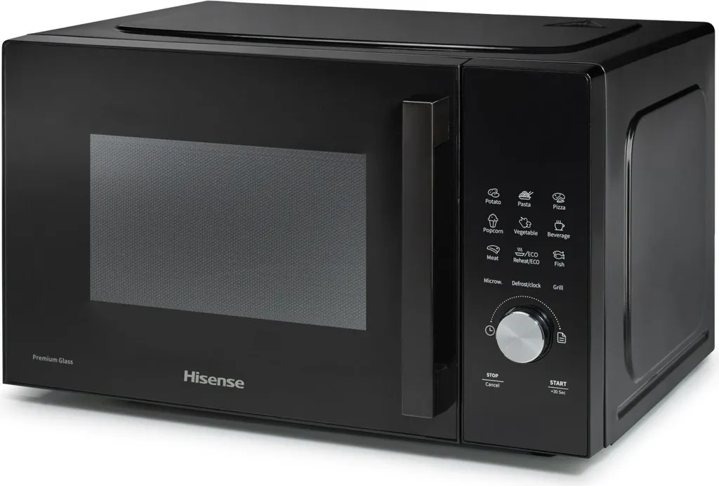Hisense Micro-ondes Solo 23L 800W Noir - Commandes Sensitives Tactiles