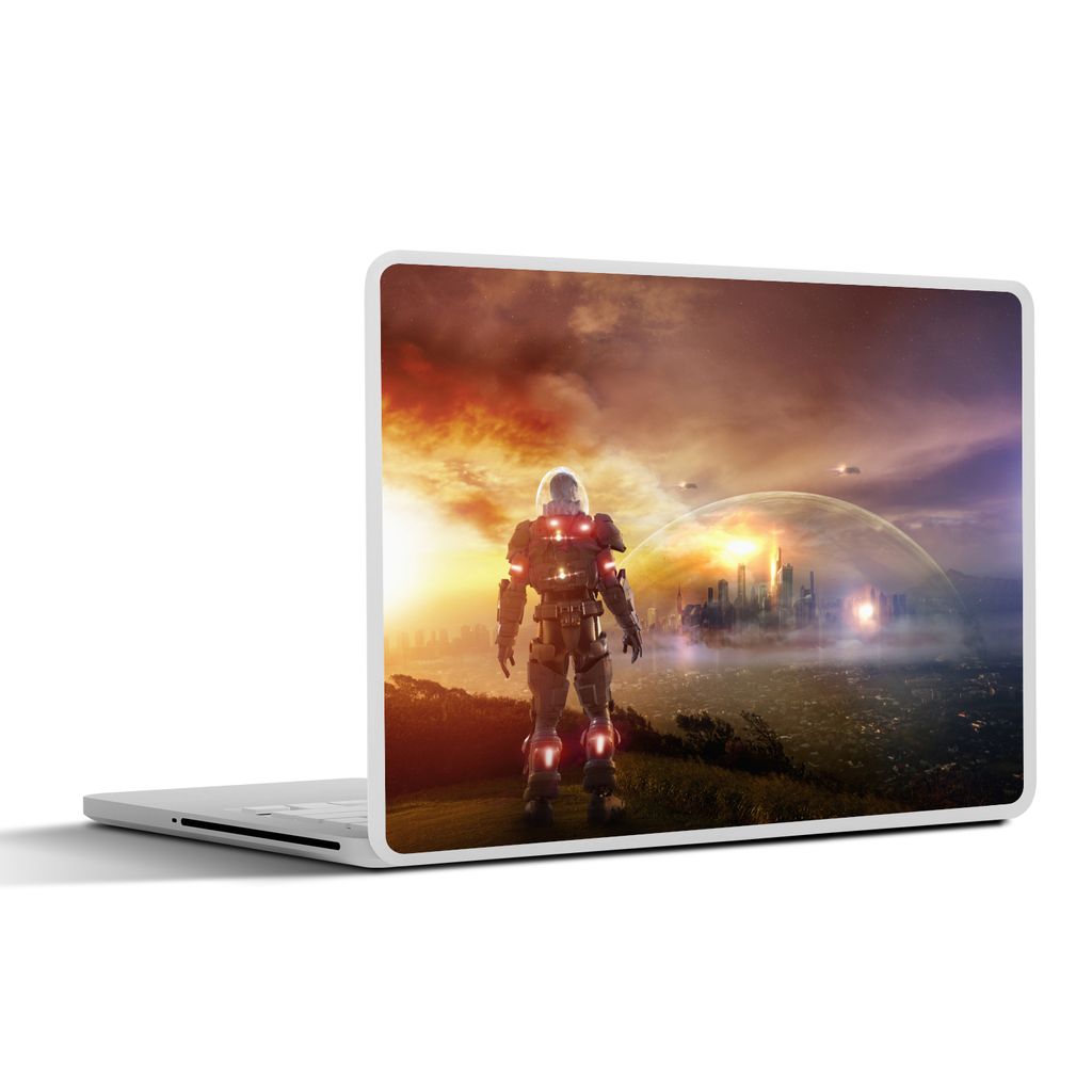 MuchoWow Laptop Aufkleber Sticker Cover Spiele - Soldat - Spiel 31x22.5 cm - Laptop-Deko