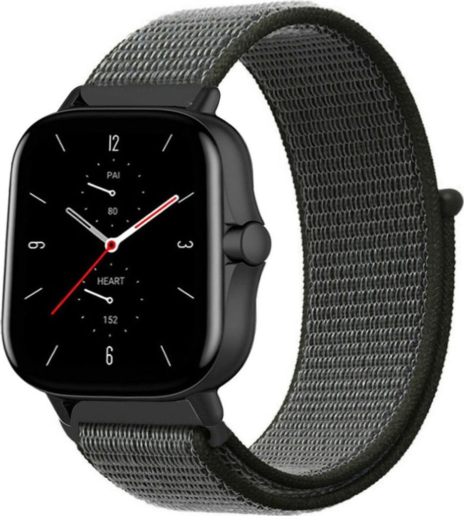 Strap-it Amazfit GTS 2 Nylonarmband (Grün)
