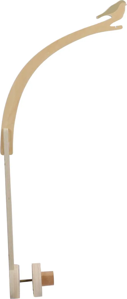 Support Mobile Bébé pour Lit à Barreaux - Bras en Bois Déco Oiseau