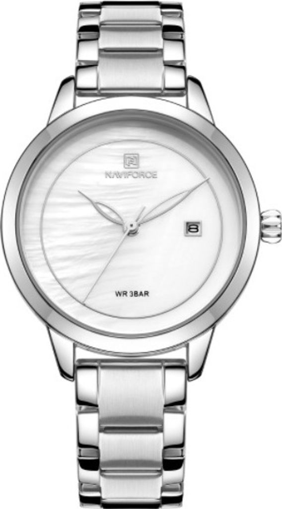 Elegante NAVIFORCE Damenuhr in Silber – Stilvoll & Funktional KP14646