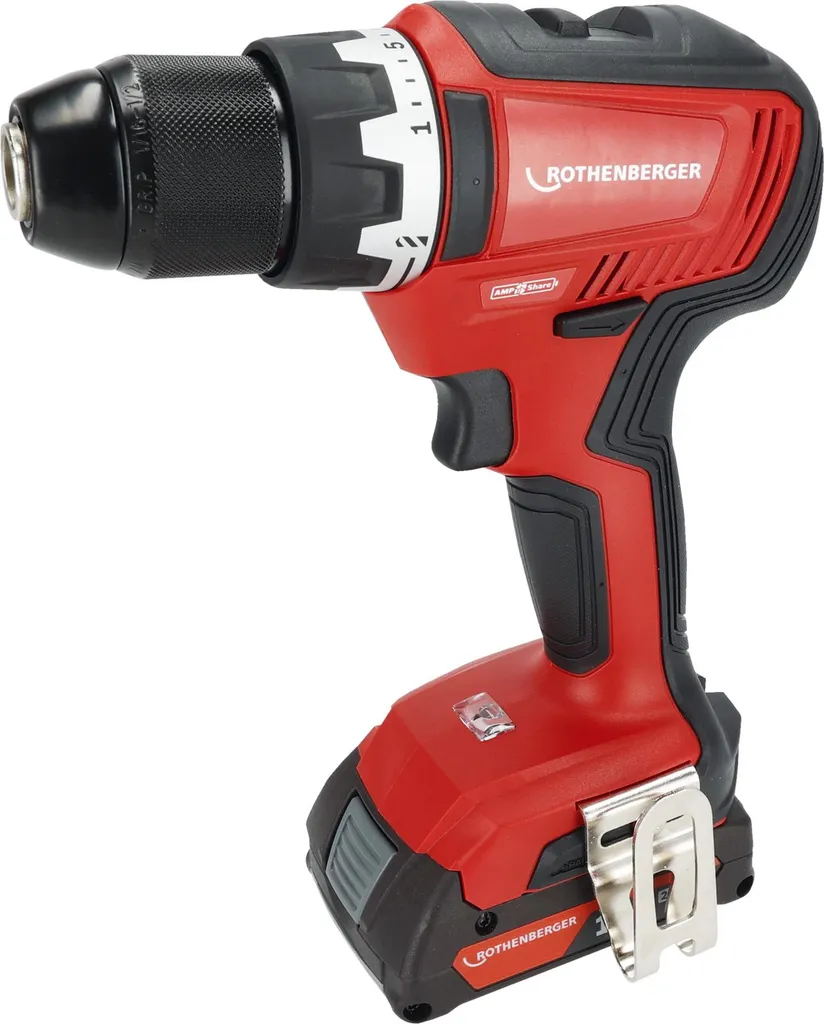 Perceuse sans fil ROTHENBERGER RO DD55 moteur compact et mandrin 13mm