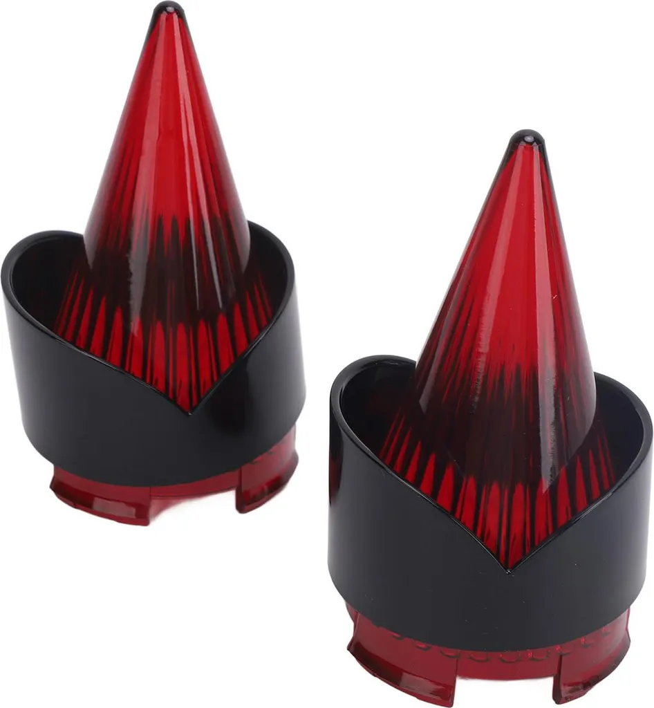 Clignotants moto pour cadre Fatboy avec cache feu arrière rouge noir