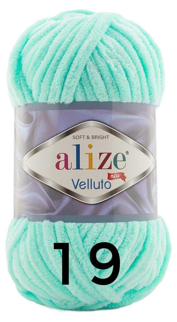 ALIZE Velluto 19 Light Turquoise Produktbild 