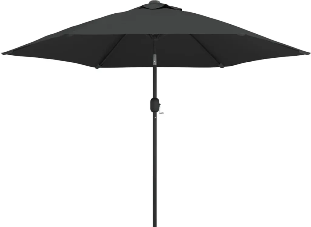 vidaXL Ombrellone LED 300 cm Antracite - Parasole da Giardino Robusto