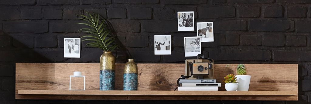 Wandboard HARPER WAKEFIELD BHT 155x20x25 cm braun Steckboard