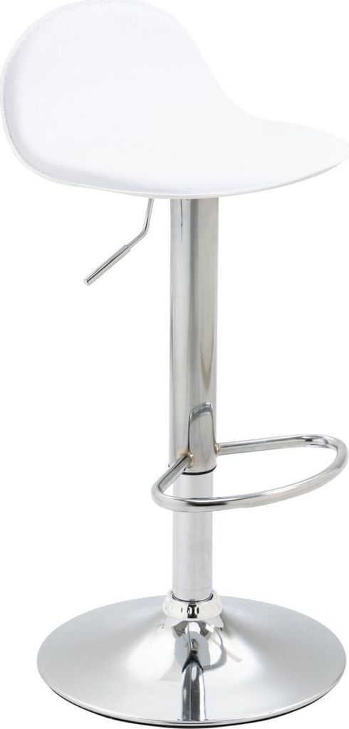 2er Set Barhocker Lana V2 Chrom weiß