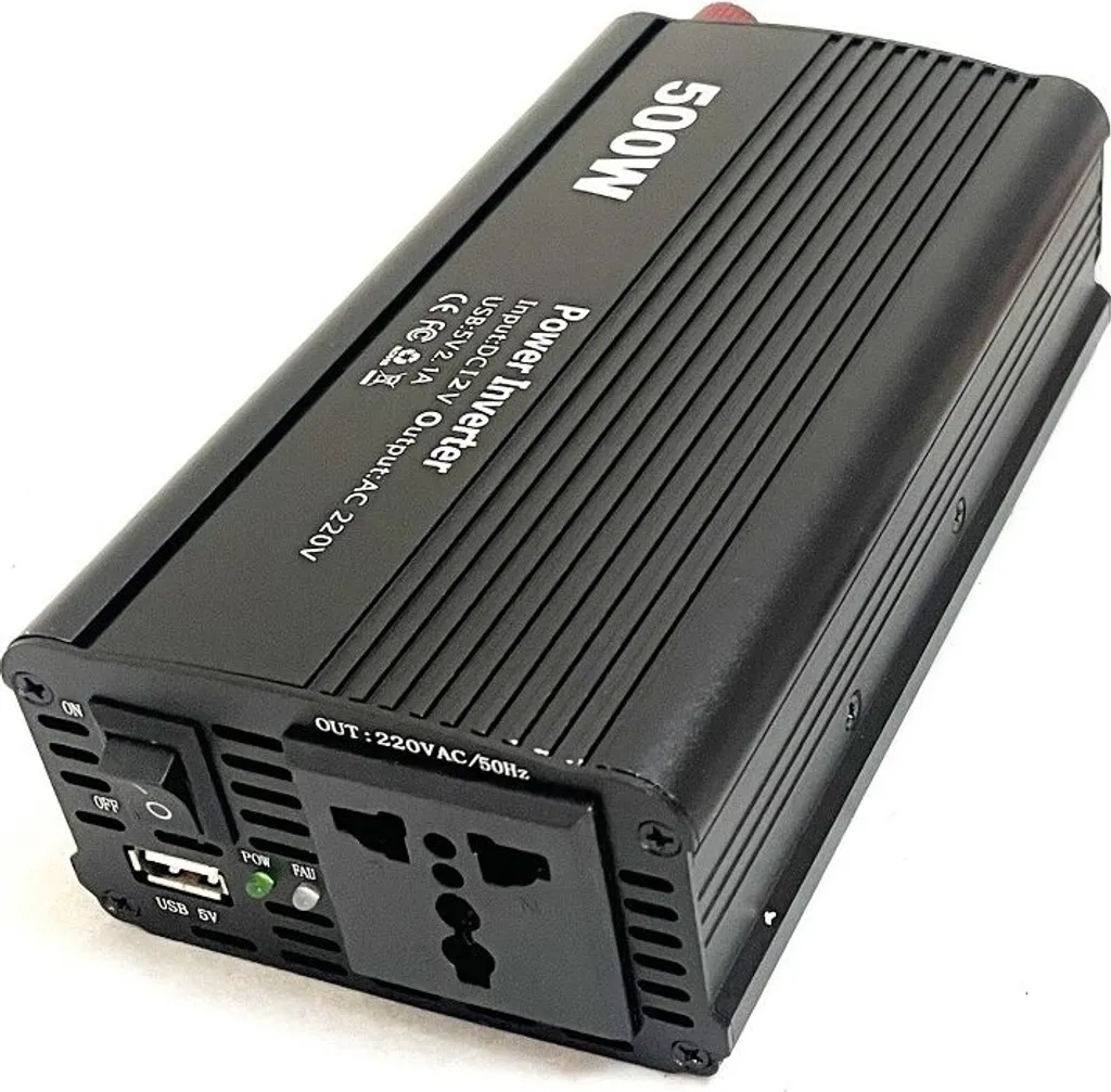 Plus de batterie vide avec le convertisseur 12V 230V 500W EUROCASE USB