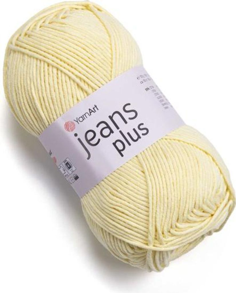Włóczka YarnArt Jeans Plus 67 / jasny żółty Zdjęcie produktu 