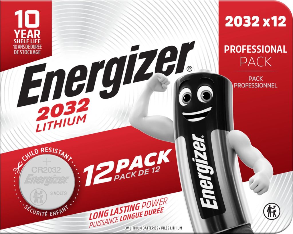 Energizer Knopfzelle CR2032 12er Blister