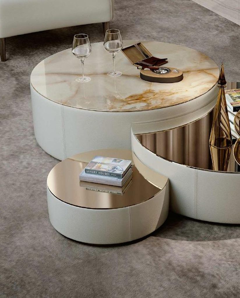 Couchtisch 3tlg. Set Couchtische Design Wohnzimmer Möbel Italien Bizzotto Tische