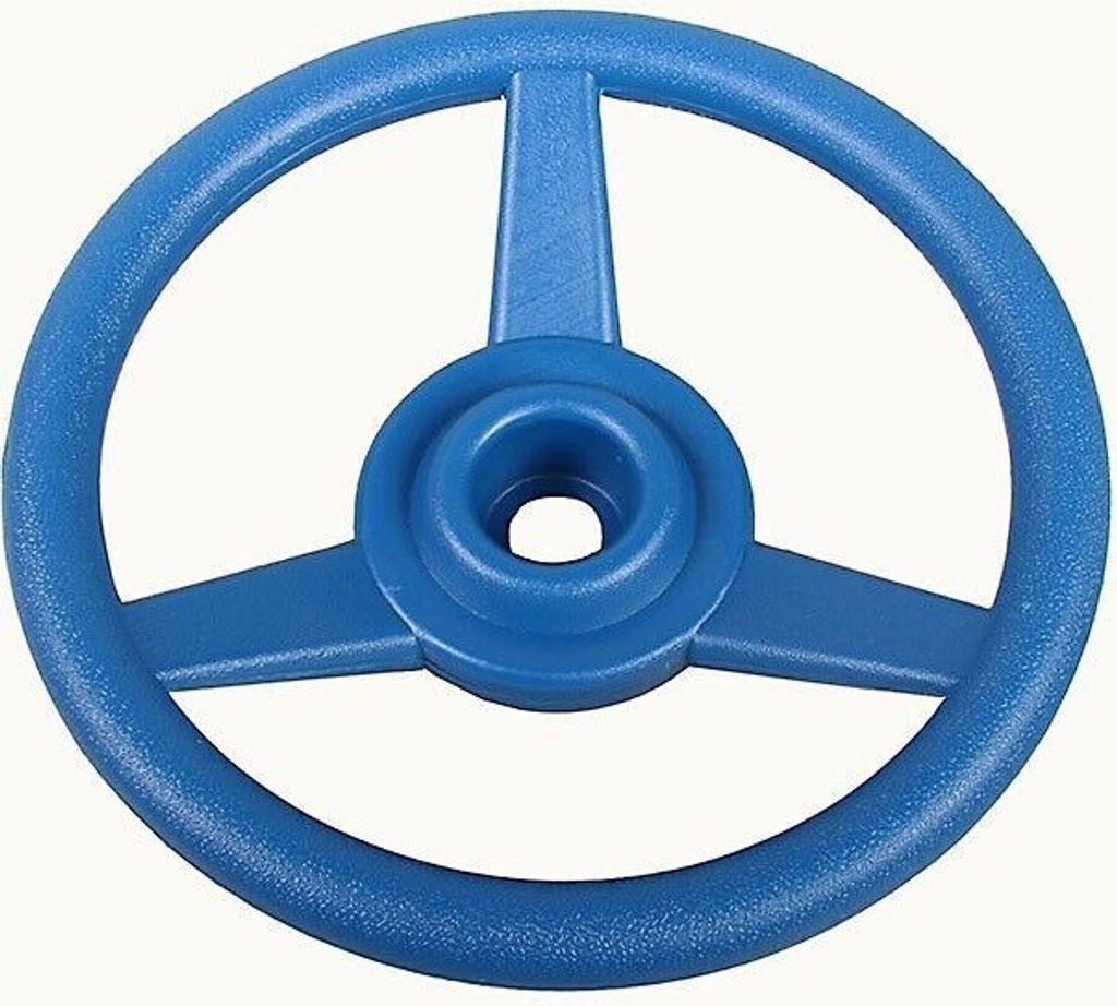 Lenkrad für Kinder Ø 33 cm aus Kunststoff Zubehör für Spielturm Spielhaus Steuerrad : Blau Farbe: Blau