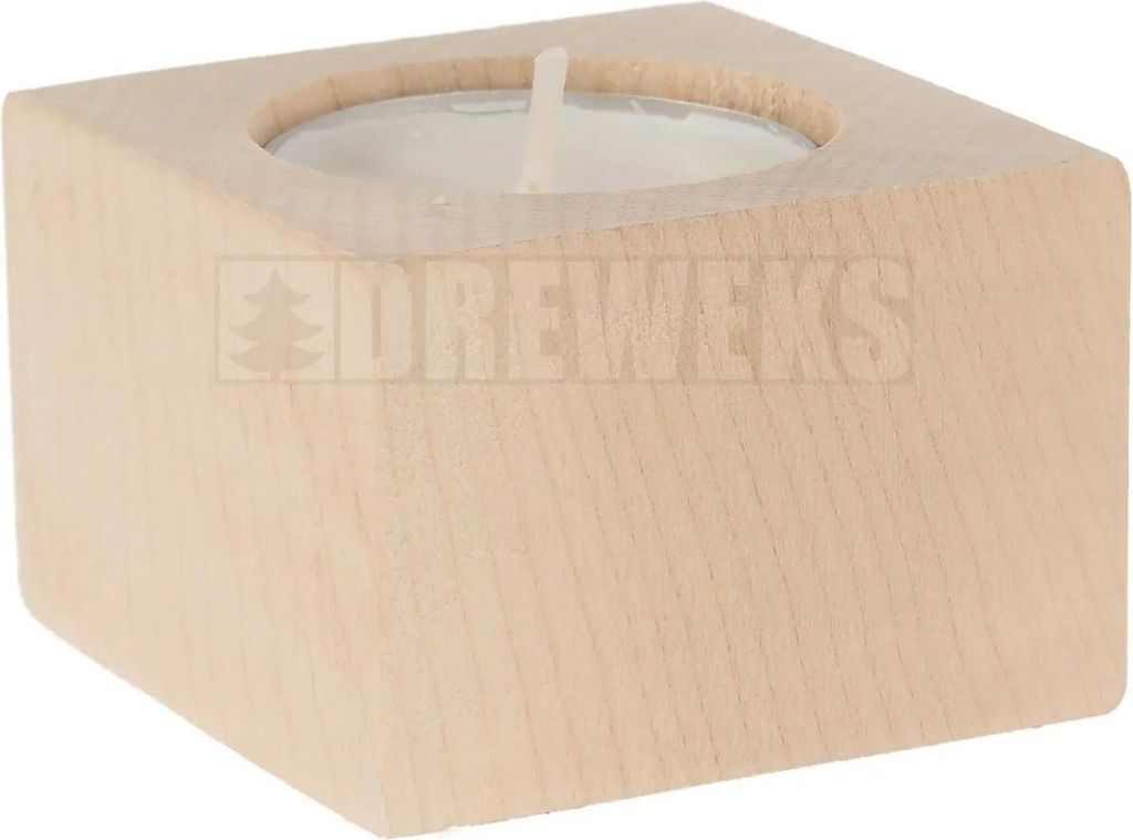 Buchenkerzenständer 4cm
