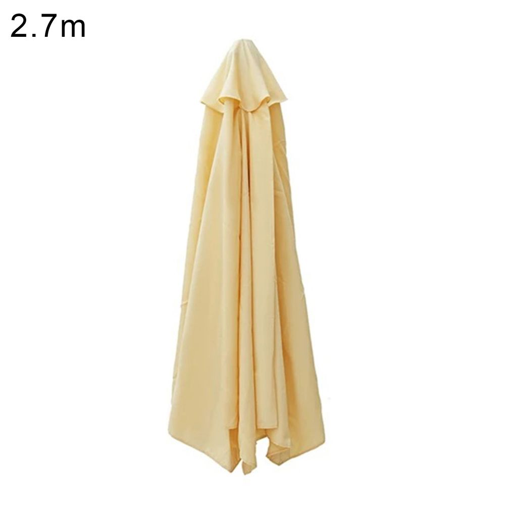 Ersatzgewebe stabiler wetterresistenter Polyester-Anti-Deform-Parasol-Baldachin-Abdeckung für den Outdoor-Khaki ,Größen:2.7m