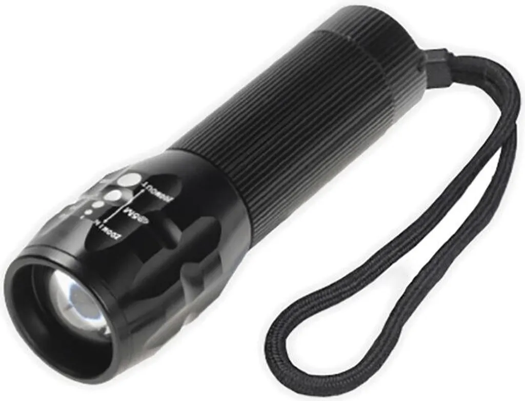 Lampe torche Elite Focus Torch 3 modes d'éclairage pour extérieur noir