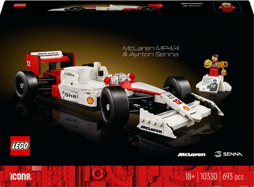 LEGO Icone McLaren MP4/4 e Ayrton Senna - 10330 Immagine del prodotto 