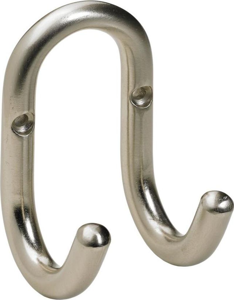 Hettich Mantelhaken 9,1 x 5,1 x 5,6 cm Edelstahl-Optik - 1 Stück