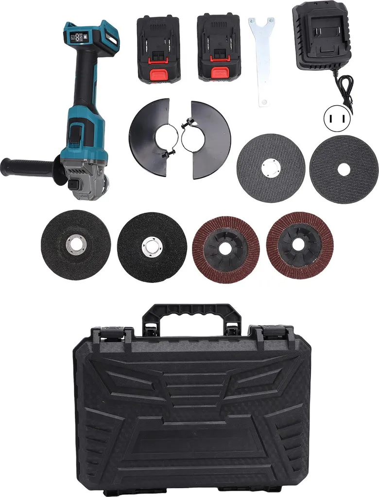 Meuleuse sans fil 125mm 21V : finis les câbles avec ce pack 2 batteries