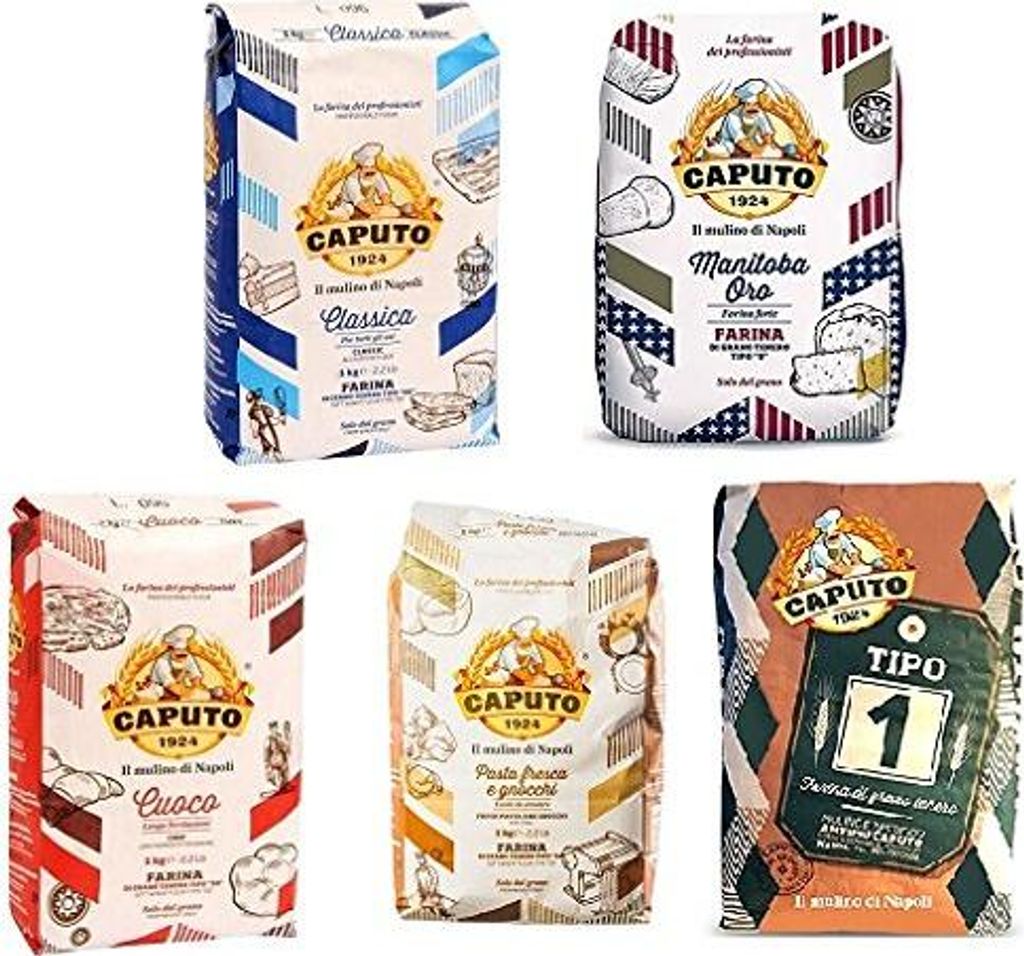 Farina Molino Caputo Testpaket test set Napoli Pizzamehl Pizza Mehl 5x 1kg