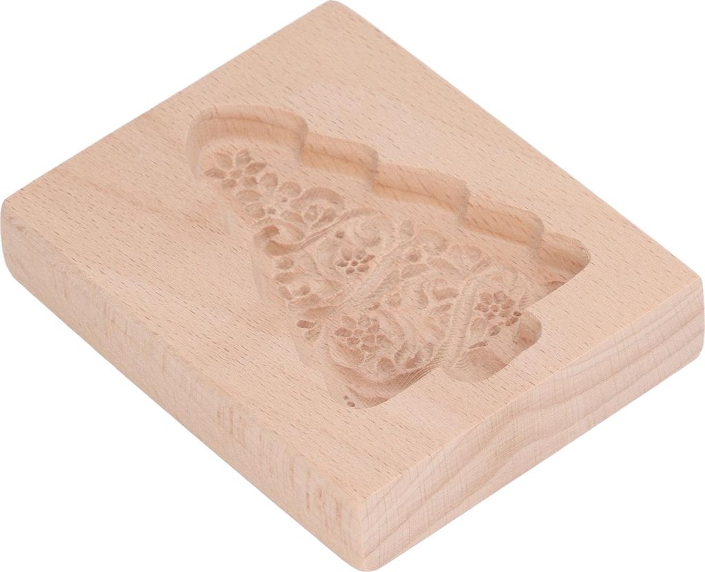 Geschnitzte Holzplätzchen Ausstechform Küche Lebkuchen Plätzchenpresse Stempel Prägeform Weihnachtsbaumform