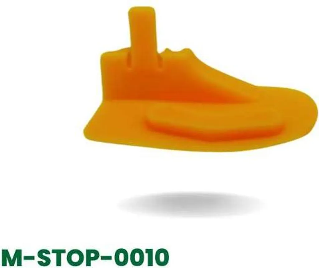 Couvercle de protection pied type E orange robuste et anti-poussière