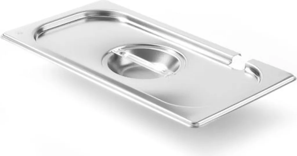 Coperchio Professionale Hendi GN 1/3 Inox - Kitchen Line con Incavo